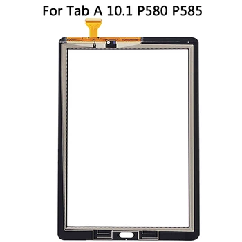 Samsung Galaxy Tab 10.1 P585 P580 LCD Ekranas Jutiklinis Skydelis skaitmeninis keitiklis Priekinis Stiklas, Jutiklis P585 P580 LCD Jutiklinis Ekranas