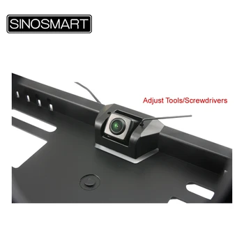 SINOSMART Universali galinio vaizdo Grįžtamieji Parkavimo Kamera su Europos Standartinio Dydžio Licenciją Plokštės Rėmas