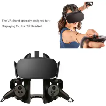 Stovas,Ausines Ekrano Laikiklis Oculus Rift laisvų Rankų įranga Ir Paspauskite Valdiklis Suderinamas su dauguma standartinių dydžio VR ausines