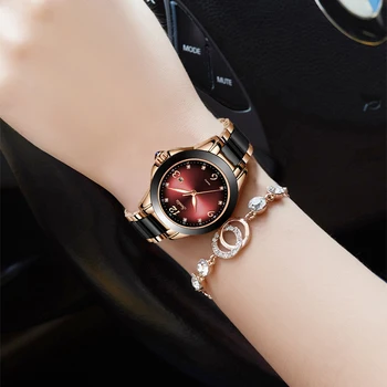 SUNKTA Moterų Laikrodžiai Prabangos Prekės ženklo Žiūrėti Apyrankė atsparus Vandeniui Diamond Moteriški Rankiniai Laikrodžiai Moterims Kvarcinis Laikrodis Relogio Feminino