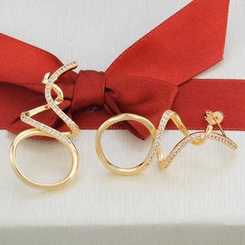 SUNSLL Naują atvykimo moterų aukso auskarai mados netaisyklingos geometrinės pakabukas auskarai mados šaliai, papuošalai unikalūs gimtadienio dovanos