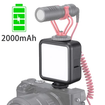 ULANZI VL-49 Tinka Mobiliesiems Telefonams, Tinka GoPro Sporto Fotoaparato Vlog Užpildyti Šviesos diodų (LED Šviesos Fotografija