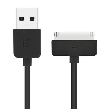 USB kabelis ReMax šviesos (rc-006i4) iPhone 4/4S (1m) black