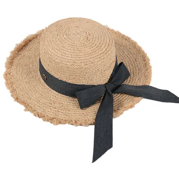 USPOP 2020 Naujų moterims saulės skrybėlės taffia vasaros skrybėlės moterų butas šiaudines skrybėles Raidę 