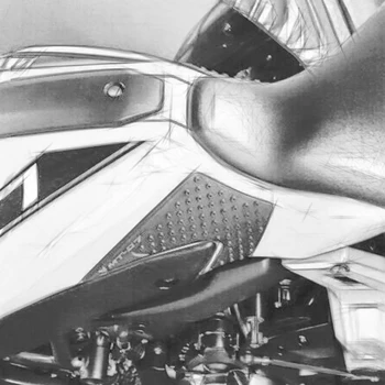 Už Yamaha MT-07 MT07 FZ07 m. m. 2016 m. 2017 Motociklo Bakas Trinkelėmis Raštas Lipdukas, Decal Dujos Kelio Danga Bakas Traukos Padas Pusėje