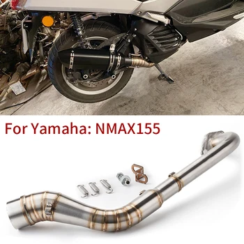 Už Yamaha NMAX155 išmetamųjų NMAX125 nmax 125 duslintuvo Motociklo išmetimo vidurio link vamzdžių kolektorius priekinis vamzdis