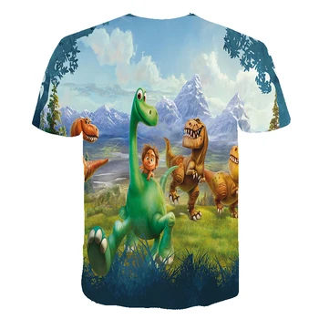 Vaikai 3d T-shirt Xxx Berniukų Ir Mergaičių, 4-14years T-shirts Dinozaurų Rankovės 3d Atspausdintas Vaikams Drabužiai Mergaitėms trumpomis Rankovėmis Viršūnes