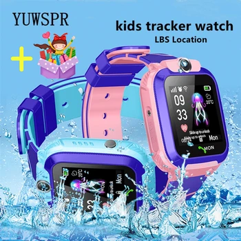 Vaikai Tracker Smart Žiūrėti LBS Vietą Daugiafunkcis Laikrodis, Fotoaparatas atsparus Vandeniui 