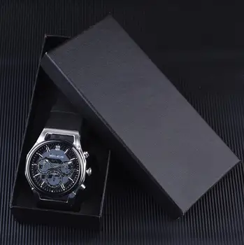 Vyrų Laikrodis Laikrodis Juodas Sidabro Chronos Žiūrėti Vandeniui BEN NEVIS Laikrodžiai su Silikono Juosta Relojes Hombre 2020 Moderns
