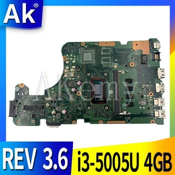 X555LD REV 3.6 X555LAB Plokštę Už Asus X555LJ X555LB X555LA X555L Nešiojamojo kompiuterio Motininės Plokštės Bandymą Gerai i3-5005U 4GB-RAM GM