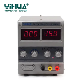 YIHUA 1502DD Mini Laboratorija Maitinimo Reguliuojamas Skaitmeninės Telefonų Remontas 15V 2A Įtampos Reguliatorius Perjungimo DC Maitinimo šaltinis