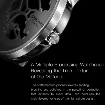 Youpin Originalus CIGA Dizaino Laikrodžiai Mechaninė Žiūrėti MANO Serijos Mechaninė Tuščiaviduriai Mechaniniai Laikrodžiai Vyrų Mados Žiūrėti