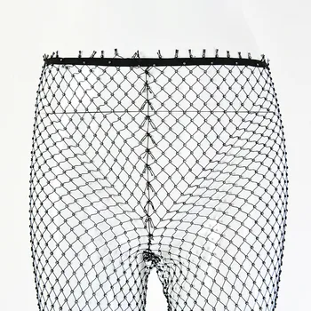 Zell&Dincht Deimantų Žvejybos Tinklas Padalinta Seksualus Kelnės Moterims Tuščiaviduriai Iš Aukšto Juosmens Vasaros Moterų Paplūdimio Kelnės Atsitiktinis Ponios Kelnės