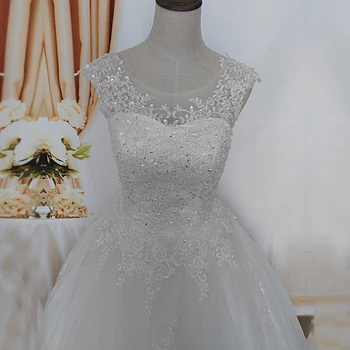 ZJ9128 2019 2020 naujo stiliaus mados Balto Dramblio kaulo Vestuvių Suknelės brides plius dydis maxi oficialų brangioji su nėrinių kraštu