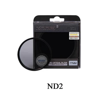 Zomei Neutralaus Tankio kamera ND filter set kit 52mm 58mm 62mm 67mm 77mm 82mm ND2 ND4 ND8 už SLR fotoaparatas DSLR fotoaparatas Universalus objektyvas