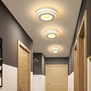 Šiuolaikinių LED Lubų Šviestuvai, miegamojo lovos Praėjimo koridorius, balkonas, Įėjimas Aikštėje apvalus LED Šviestuvais, namų