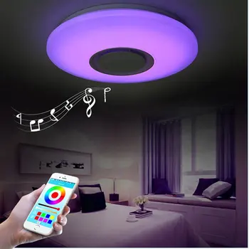 Šiuolaikinės RGB Pritemdomi Lubų šviestuvai, Miegamojo Kambarį Šiaurės LED Lubų šviestuvas 