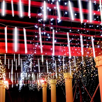 Šmėžavimas Žvaigždės Meteoras Dušas Lietaus, Šviesos, 30CM/50CM Valentino LED Šviesos Varveklis lietaus lašas Krenta Kalėdų String Šviesos Kalėdų Medžio