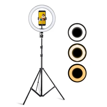 10.2 Colių 26CM Ring Light &Trikojis Stovas LED Fotoaparato Selfie Šviesos Žiedas 
