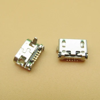 100vnt Micro USB Jungtis Moterų 5 pin Įkrovimo Lizdas Lenovo A10-70 A370E A3000 A3000H A5000 A7600 A7600H S910 S930