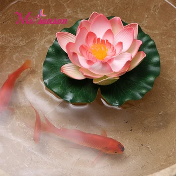 17cm Petal Lotus aukštos modeliavimas lauko žuvų bakas baseinas Putų Gėlės, Plūduriuojantis Vandens Lelijų sodas, dekoratyviniai amžinąjį flores augalų