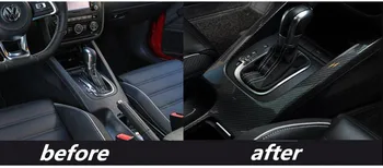 1pc anglies pluošto ABS medžiagos įrankių skydelis ir Geriamojo stiklo apdaila padengti 2006-2016 Volkswagen VW JETTA GOLG5 MK5 ESO