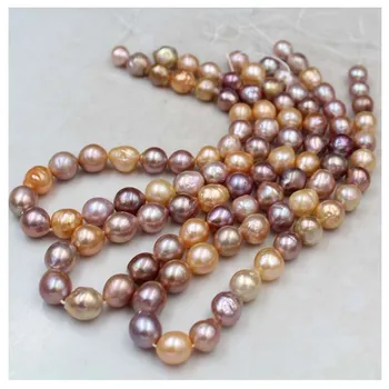 1PC(ne viena gija) 10~12MM Natūralus Baroko Gėlavandenių Perlų Karoliukų, skirta 