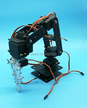 1set 6 Laipsnis-apie-laisvės Manipuliatoriaus Metalų Lydinių Mechaninės Rankos Apkabos, Nagu Rinkinys, Skirtas MG996R DS3115 Arduino Robotų Švietimo 