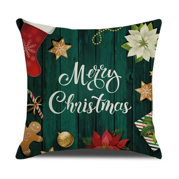 2019 naujų namų minkšta apdaila Kalėdų dieną užvalkalas lino spausdinimo sofa-lova, dekoratyvinės pagalvėlės juosmens užvalkalas automobilių užvalkalas