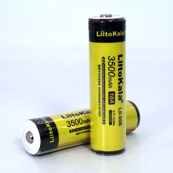 2020 Liitokala Lii-35S Saugomų 18650 3400mAh Li-lon baterija su 2MOS PCB), 3,7 V, Žibintuvėlis