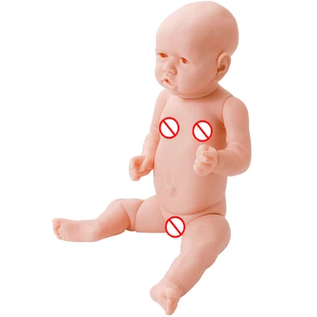 21 Colio Reborn Baby Doll Kreivas Burną Silikono Vinilo Unpainted Nebaigtų Lėlės Dalys 