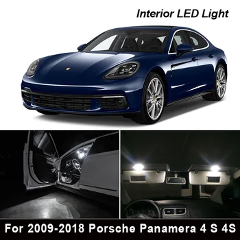 22pcs LED Licencijos numerio ženklo žibintas + Interjero Dome Light Kit 2009-2018 Porsche Panamera 4 S 4S Turbo Turbo S Dyzelinas GTS S Hybrid