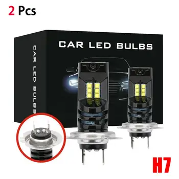 2VNT LED H7 priekinių Žibintų Lemputė Canbus LED Automobilių Šviesos 15000LM/Lemputė 55W IP68 Vandeniui priekinis žibintas Priešrūkinis Žibintas 12V 24V Automobilio Stiliaus