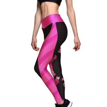 3D Katė Spausdinti Antblauzdžiai Moterims Treniruotės Sporto Legging Slim Kelnės Aukštu Juosmeniu Pėdkelnės leggins S~3XL Plius Dydis