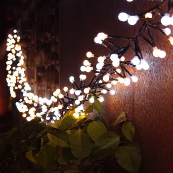 3M 400 LED Styginių Šviesos Fejerverkas Rotango Filialas Led Užuolaidų Pasakų Styginių Šviesos Kalėdų, Vestuvių Sode Šaliai Dekoro