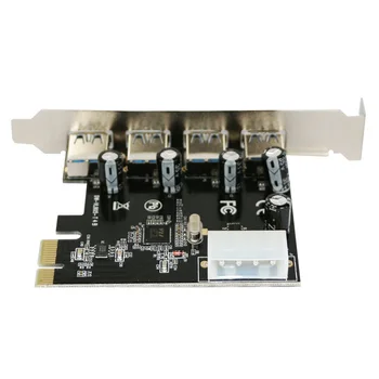 4-port USB 3.0 PCI-e Išplėtimo Plokštę 