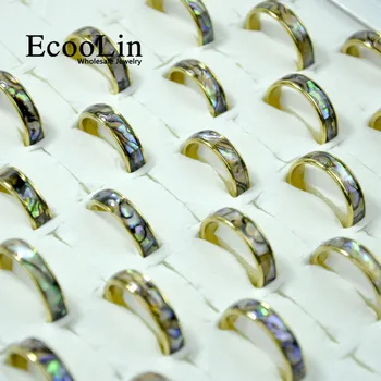 50Pcs EcooLin Prekės ženklo Mados Gamtos Vėžiagyvių ausinukės Nerūdijančio Plieno Žiedai, Moterų Papuošalai Daug Urmu LR4028