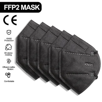 60PCS KN95 Veido Kaukės FFP2 veido kaukė Filtravimo apsaugoti maske Saugos Dulkių Burną kaukės mascarillas mascherine tapabocas masque