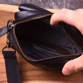 AETOO Paprasta vyrų retro petį krepšys naujas odos atsitiktinis mažuosius sluoksnis odinis maišelis