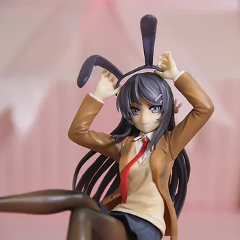 Anime Rascal Nėra Svajonė Bunny Mergina Senpai Seksualus Paveikslą, Žaislas Senpai Sakurajima Mai Kėdė Sexy Anime Veiksmų Skaičius, Žaislai