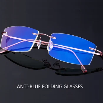 Anti-mėlyna šviesa lankstymo Akiniai Atminties Titano Taškus akiniai, Moterų, Vyrų, Lengvas, Lankstus, Optiniai Akinių Rėmeliai s135