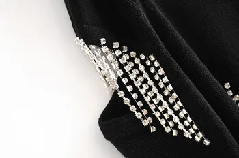 Atsitiktinis laukinių 2020 m. pavasarį ir rudenį, nauja mados tendencija feng shui diamond kutas palaidinukė megztinis ilgomis rankovėmis vientisos spalvos