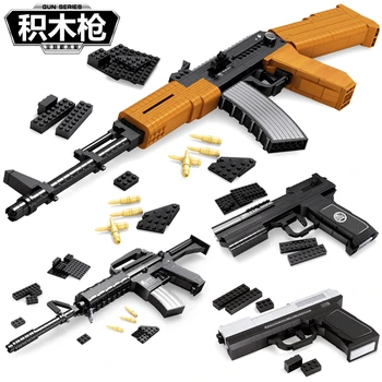 Ausini Desert Eagle Pistoletas MK23 Pistoletą Uzi automatas Karinės WW2 Blokai įrangos pardavimas, biuro įrangos Miesto Policijos Swat Gali