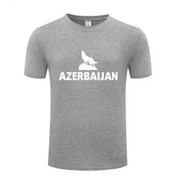 Azerbaidžanas Baku Mens Vyrų Marškinėliai Marškinėlius 2018 Naujas Trumpas Rankovės O Kaklo Medvilnės Atsitiktinis marškinėliai Tee Viršų