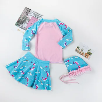 Baby Girl maudymosi Kostiumėliai, Vienaragis maudymosi kostiumėlis Mergaitėms 2020 Nauja UV Apsauga Bamblys Naujagimiui Maudymosi Kostiumai Vaikų Plaukimo Kostiumas