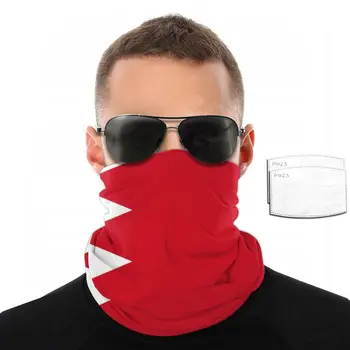 Bahreino Vėliava Veidą Skara Su 2 Vnt Filtras universalią Skarą lankelis jojimo kaukė