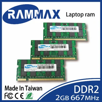 BrandNew uždaromos SO-DIMM 667Mhz/PC2-5300 Laptop ddr2 Atmintis Ram 2GB /200-pin dirbti visiemd AMD/intel pagrindinėse plokštėse Notepad