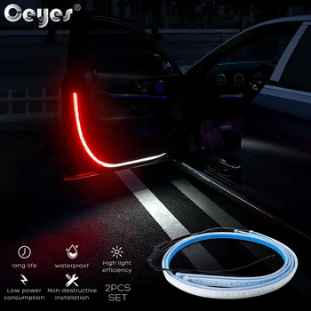 Ceyes 2vnt/aikštelė, Automobilių Reikmenys Šešėlis Lengvųjų Automobilių Durų Įspėjamoji Lemputė Sveiki Flash Šviesos Žibintų Signalas Lempa Auto Stilius