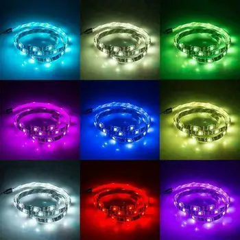 Dekoratyvinės Šviesos Juosta RGB Įvairių Spalvų LED Šviesos Juostelės TV Apšvietimas Nuotolinio Contral Už Kemperis Carvan RV Valtys Namuose