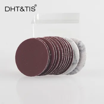 DHT&TIS 1Inch(25mm) 100 vienetų, Smėlio Popieriaus Hook & Loop Abrazyviniai Šlifavimo Disko elektrinių Įrankių Sander su Žvyro 40 ~ 7000